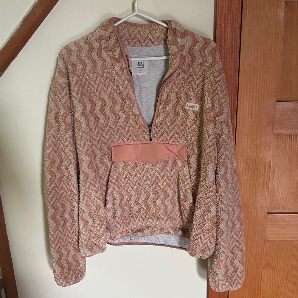 Rip Curl Pink and Cream Women's Sweater